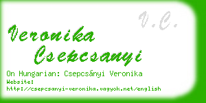 veronika csepcsanyi business card