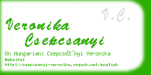 veronika csepcsanyi business card